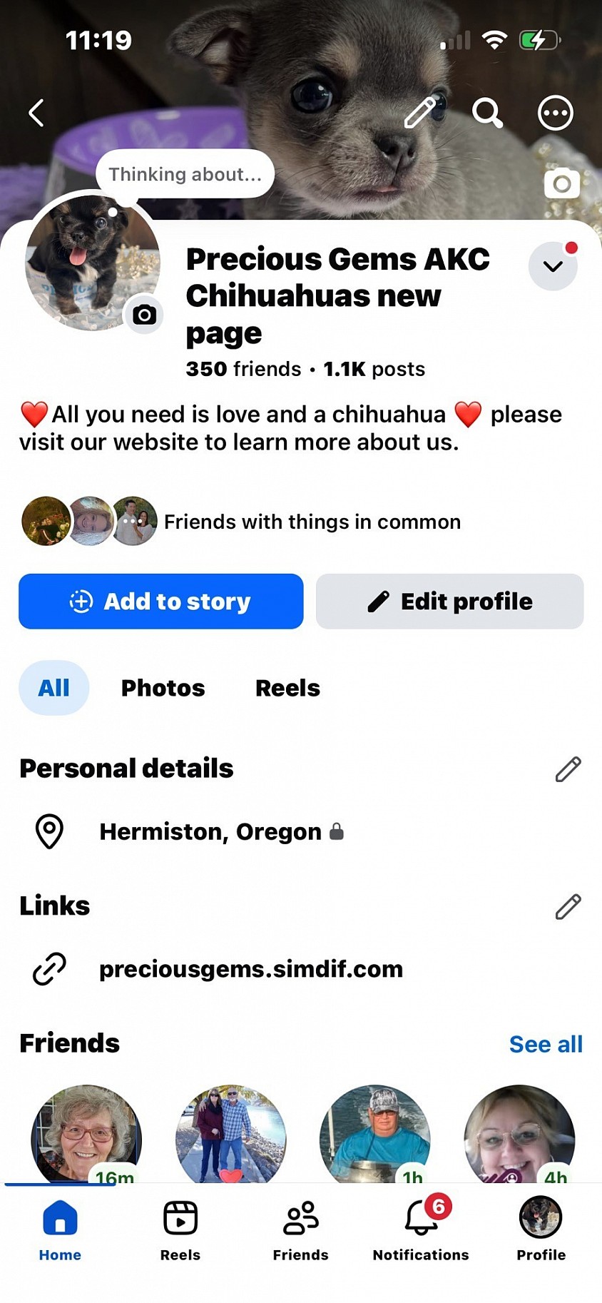 This is my only page on facebook besides my personal page